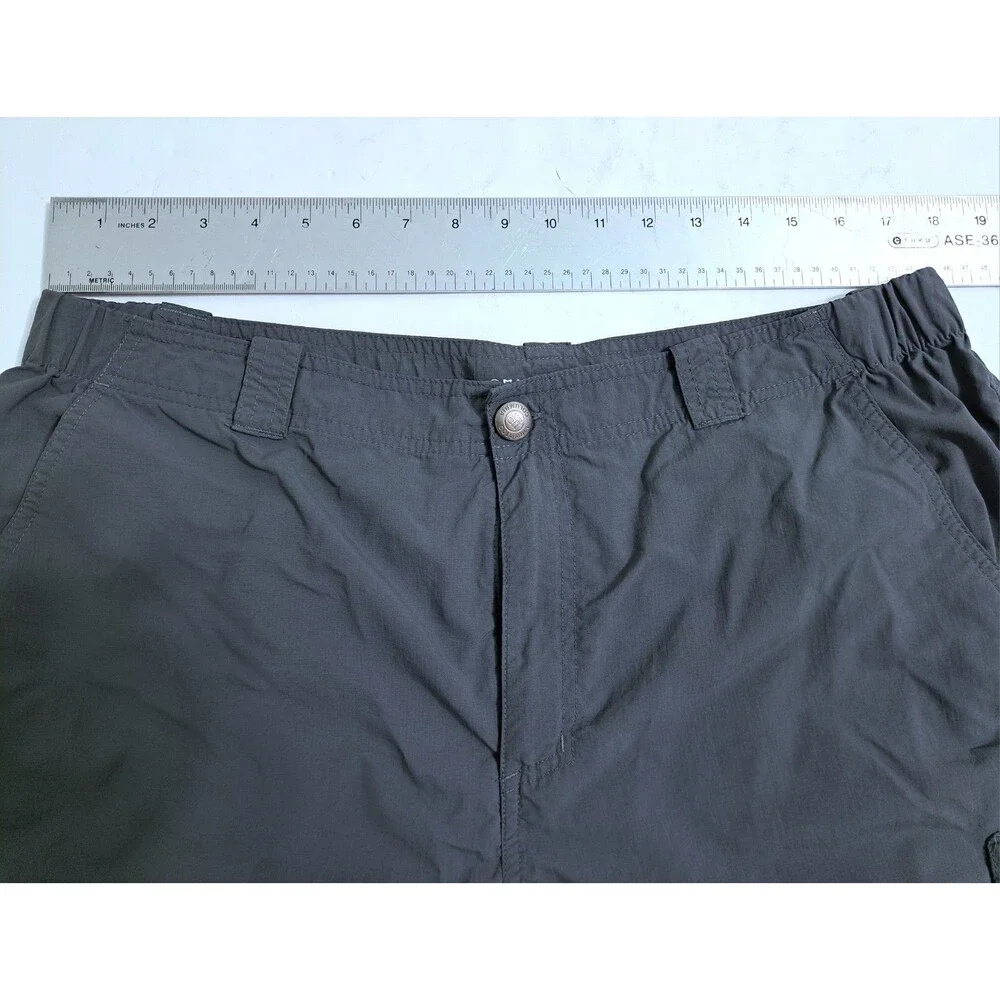 Columbia Cargo Shorts Men's 38 Silver Ridge Hiking Trail Utility Gray Fishing - Picture 7 of 9